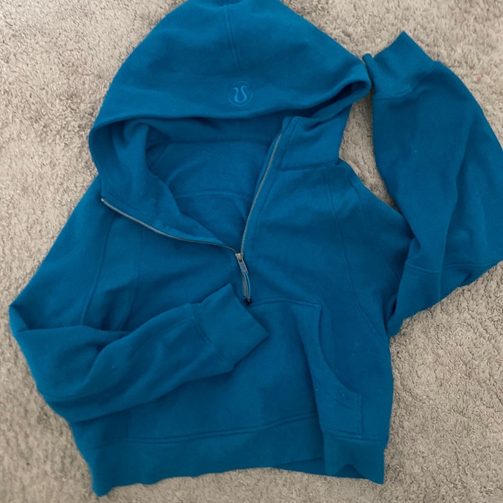 Half-zip cropped Lululemon Scuba